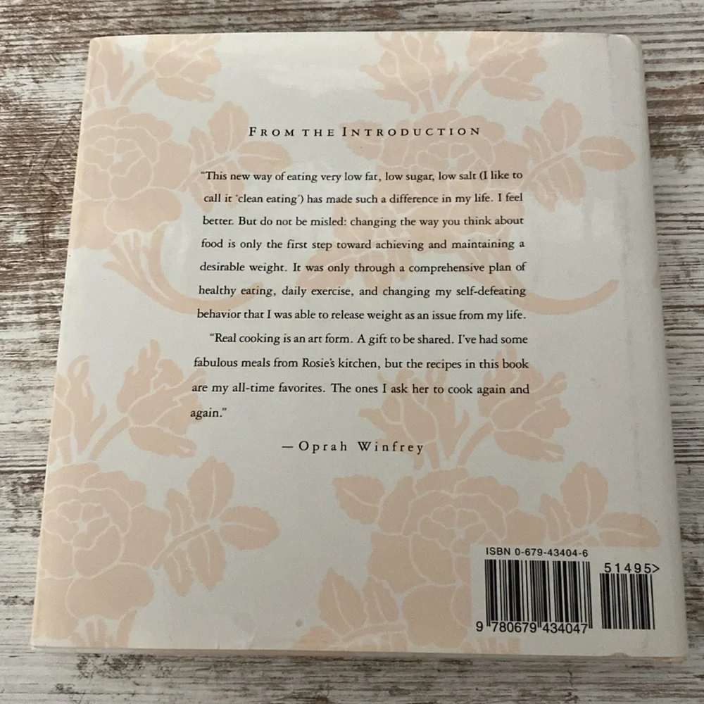 In The Kitchen With Rosie Oprah’s Favorite Recipes (Hardcover 1994)